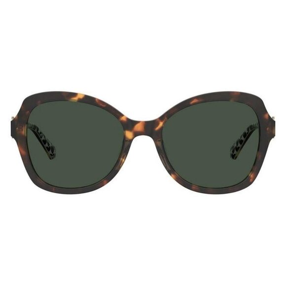 A3584Z New MOSCHINO Havana Cat Eye MOL 059/S 05LQT Sunglasses Women - Picture 2 of 4